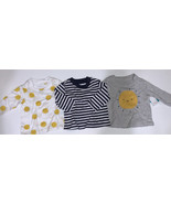 Newborn Baby T-Shirts - 3 Long Sleeve T-Shirts Tee Shirts Sun, Stripes NEW - $13.52 CAD