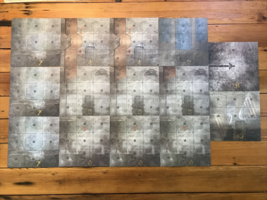 Set Lot 14 Dust Tactics 11” Concrete Landing Pads Snow Game Playing Boards - $39.99