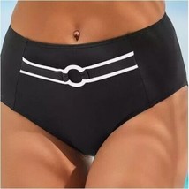 Vivance Detalle Hebilla Braga de Bikini en Negro / Blanco GB 16 (fm17-25) - £19.36 GBP