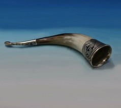 Russian .875 Silver and Niello Drinking Cup Horn with Duck Head Mouth (#5578) - $503.91
