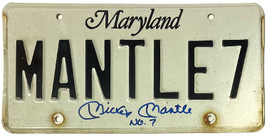 Mickey Mantle signed Vintage 1987 Original Maryland MANTLE7 12x6 License Plate - - £1,014.55 GBP