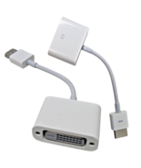 Cable Adapter HDMI Male to DVI Female Port Video Converter White 2&quot; Shor... - $14.51 CAD