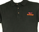 DUNKIN&#39; DONUTS America Runs Employee Uniform Polo Shirt Black Size XL NEW - $25.49