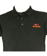 DUNKIN&#39; DONUTS America Runs Employee Uniform Polo Shirt Black Size XL NEW - £20.19 GBP
