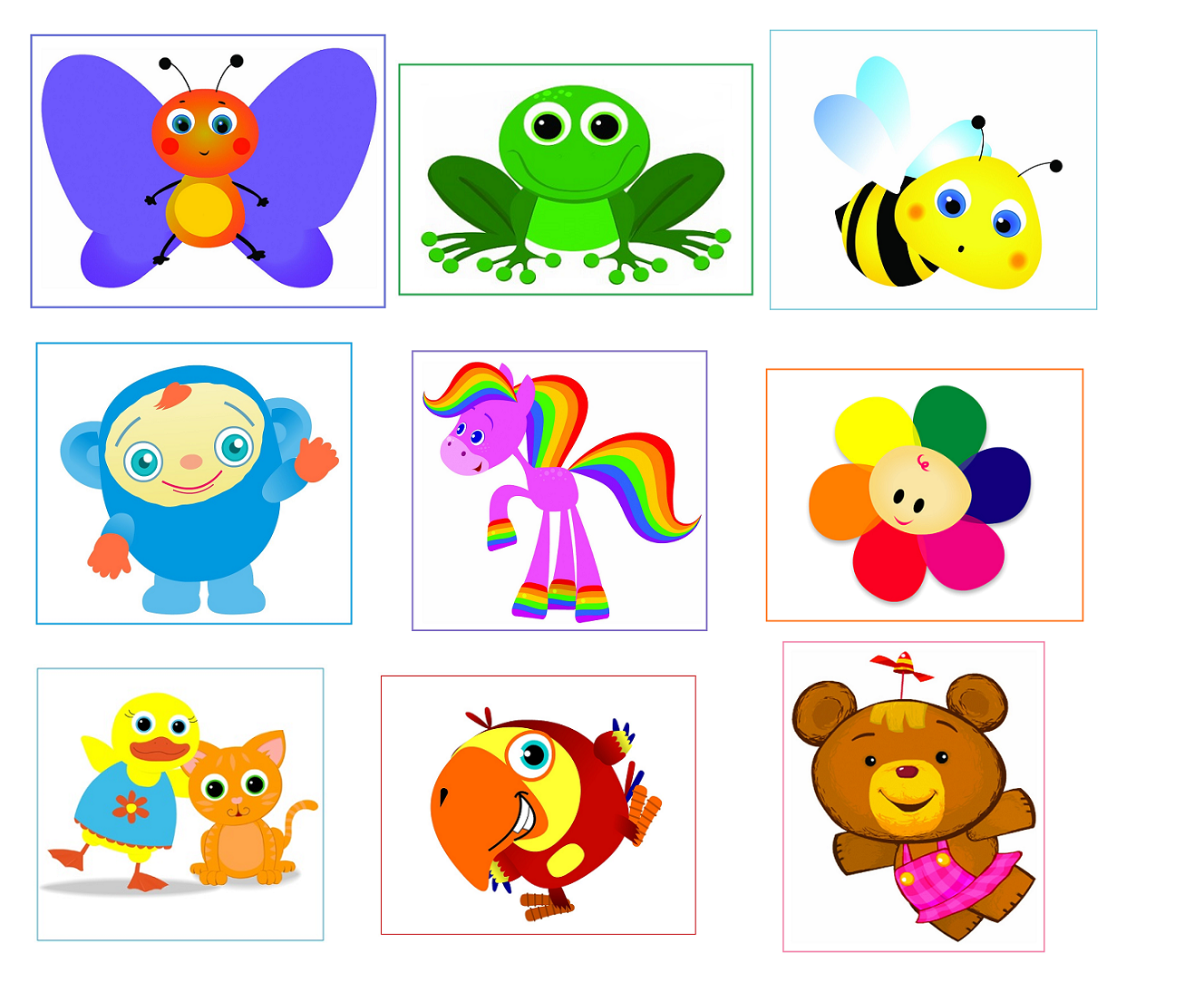 9 BabyFirsT Tv Peekaboo inspired Stickers,Party, Favors, Gifts,Labels,Birthday - $11.99