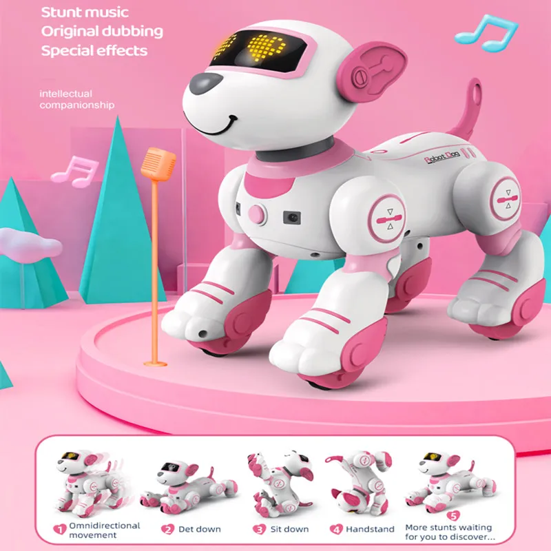 RC Robot Electronic Dog Robot Dog Stunt Walking Dancing Toy Intelligent Touch - £45.83 GBP+
