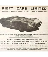 1954 Kieft Formula 3 Cup Champ Winner Rare Advertisement Automobilia E89H - $39.99