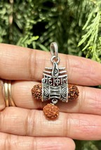 Pendentif Mahakaal Mukhi RUDRAKSHA Panchmukhi Lord Shivas #6 - £19.17 GBP