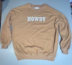 Aeropostale Sweatshirt Howdy Women’s XS Brown - $329.28 MXN