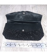 Vintage La Regale Clutch Bag Black Beaded Sequins Handmade Hong Kong 10&quot;... - $298.37 MXN