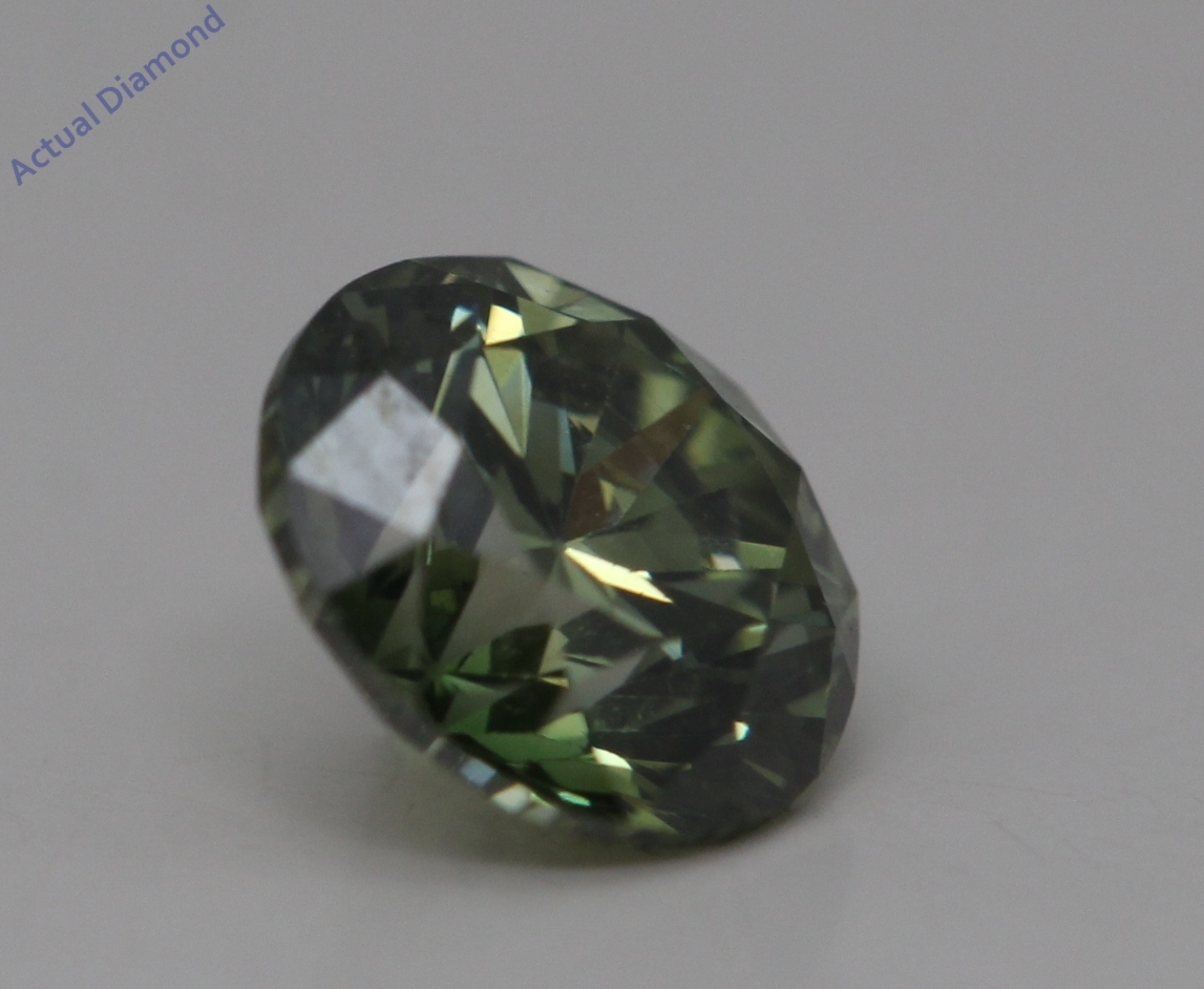 Round Cut Loose Diamond (1.01 Ct,Green(Irradiated) Color,VS1 Clarity) Item image 2