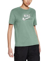 Nike Womens Sportswear Heritage T-Shirt,Steam/White/Coconut Milk/White,Medium - £37.42 GBP