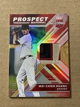 2018 Panini Elite Extra Edition Prospect Materials Red /49 Wei-Chieh Huang - £15.92 GBP