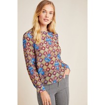 New Anthropologie Selene Geometric Long Sleeve Blouse by TANVI KEDIA Size 6 - £40.27 GBP