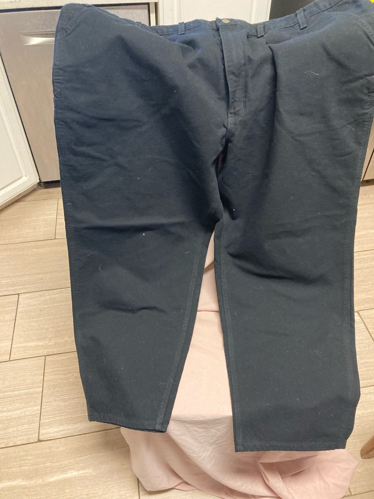 Primary image for Black Carhartt Pants Size 50x32 Extremally Good Condition 