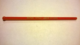 Mayfair Hotels Lennox St Louis Missouri Mo Swizzle Stick Drink Stirrer Red - $7.01