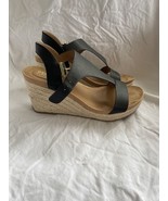 Kenneth Cole Reaction  Women&#39;s Espadrille Shoes 7.5 Black Wedge New - €24,15 EUR