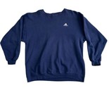 Vintage Adidas Sweatshirt Made In USA in a Navy Blue Mens Size LARGE Cre... - $39.39