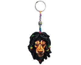 Gypsy Daze Smokes Rasta Dread Lion Reggae Animal 3D Figurine Keychain Multicolor - £10.82 GBP