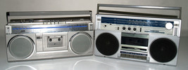 JVC RC-363C Toshiba RT-70S Boomboxes, 80&#39;s Cassette Player FM/AM Radios Bundle - $40.12