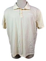Columbia Polo Golf Shirt Adult XXL Yellow Short Sleeve Active Fit Outdoo... - $9.90