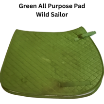 Wild Sailor All Purpose Green English Riding Saddle Pad USED image 2