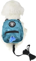 FLAdorepet Dog Backpack Harness with Leash, Dog Poop Bag Dispenser, Pet Self - £28.13 GBP