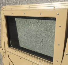 2 Clear 3/8&quot; Laminated Window Replacement Glass, fits Military Humvee M998 - £151.07 GBP