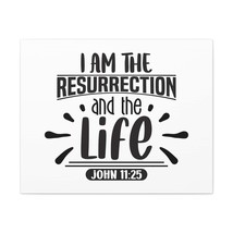  John 11:25 I Am The Ressurection Bible Verse Canvas Christian W - £57.29 GBP+