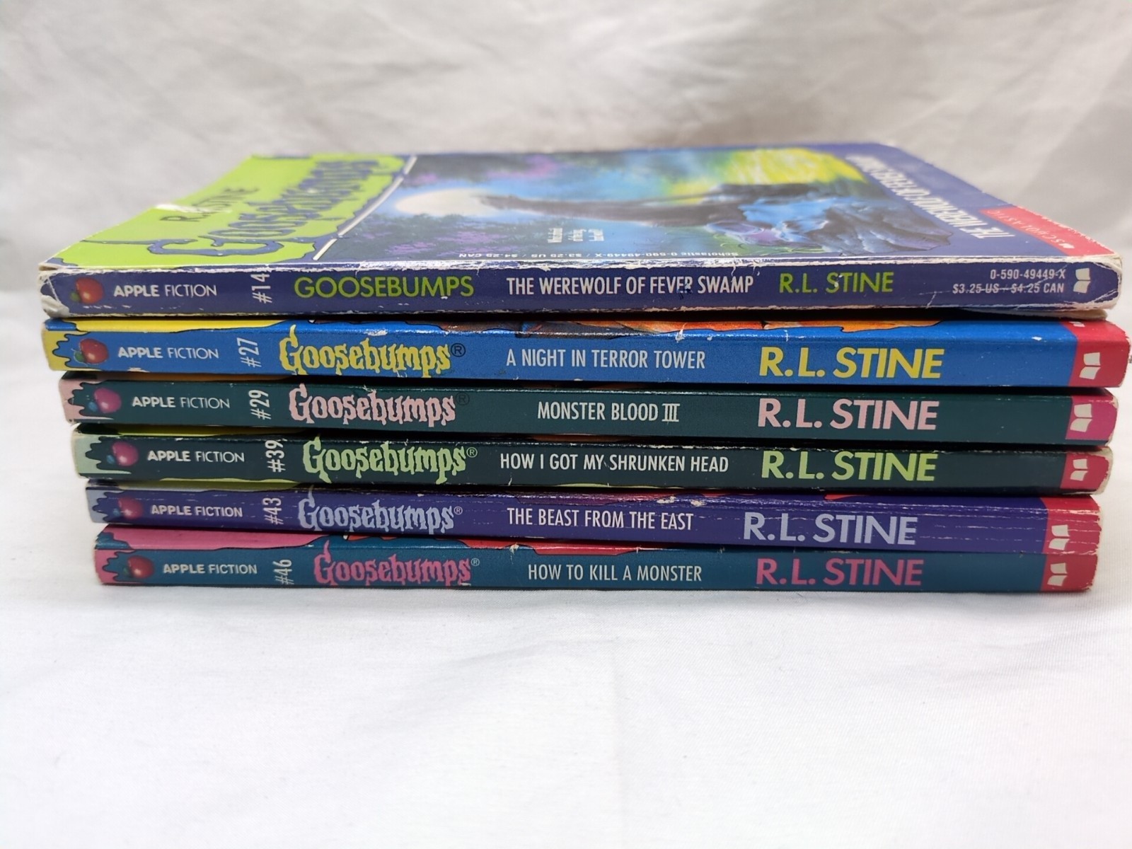 Lot Of (6) Goosebump Books 14 27 29 39 43 46 RL Stine - $44.54