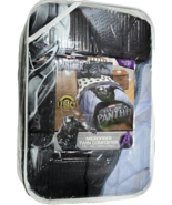 Marvel Studio Black Panther Legacy Microfiber Twin Comforter 64x86in Blu... - $474.99 MXN