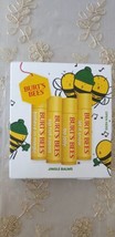 Burt&#39;s Bees Jingle Balms Beeswax Lip Balm 4 Pack Gift Set 0.15 oz. each - £7.38 GBP