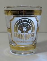 Culver 22k Gold Shot Glass Casino Rouge Baton Rouge LA Now Hollywood Casino Vtg - £15.59 GBP