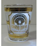 Culver 22k Gold Shot Glass Casino Rouge Baton Rouge LA Now Hollywood Cas... - $15.95