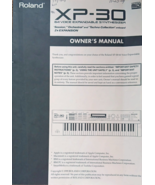 Roland XP-30 Synthesizer Music Workstation Keyboard Original Owner&#39;s Man... - $69.42 CAD
