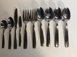 Oneida Metra Stainless Dinner Serving Spoon Fork Knife Set 10 Pc - £18.64 GBP