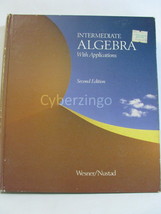 Intermediate Algebra With Applications Wesner Nustad Vintage 1988 PREOWNED - £12.61 GBP