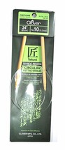 Clover Takumi Bamboo 24 Inch Circular Knitting Needle Size 10 - $280.67 MXN
