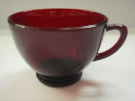 Royal Ruby Anchor Hocking Depression Glass punch snack cup - £2.35 GBP