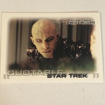 Star Trek Nemesis Trading Card #56 - £1.57 GBP