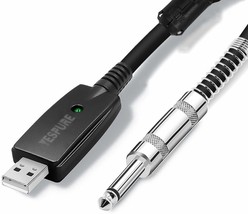 Yespure Usb Guitar Cable,Guitar Bass To Usb Link Connection Cable - £33.80 GBP