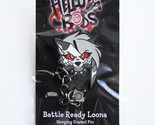 Helluva Boss Battle Ready Loona Hanging Enamel Pin Emblem Vivziepop Hazb... - $29.99