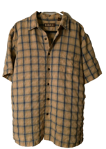 Kahala Mens Button Up Shirt: Hawaiian Style Plaid, Original Aloha Shirt: SIZE L - £19.41 GBP