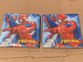 2 Packs Amazing Spider-Man Party Napkins 16 -2 Ply *NEW* x1 - £7.85 GBP