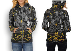 Wutang Clan Hip Hop   All Over Print Zipper Hoodie for Women - £22.34 GBP