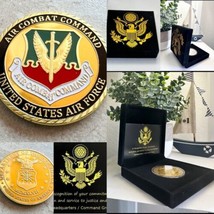 U S Air Force Air Combat Command Challenge Coin With Special Black Velvet Case - £17.99 GBP