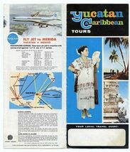 Pan American Yucatan Caribbean Tours Brochure 1967 - $20.76