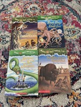 Lot Of 4 Magic Treehouse Books #7, 18,31,39 Sunset Of Sabertooth, Dark Day Deep - $7.70
