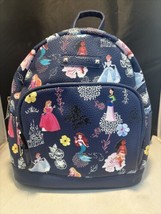Disney Princess Navy Collectible Mini Backpack Purse Bag Moana, Cinderella - $39.59