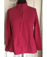 Champion Pink Fleece 1/4 Zip Long Sleeve Jacket Sweatshirt Women’s M - £7.75 GBP